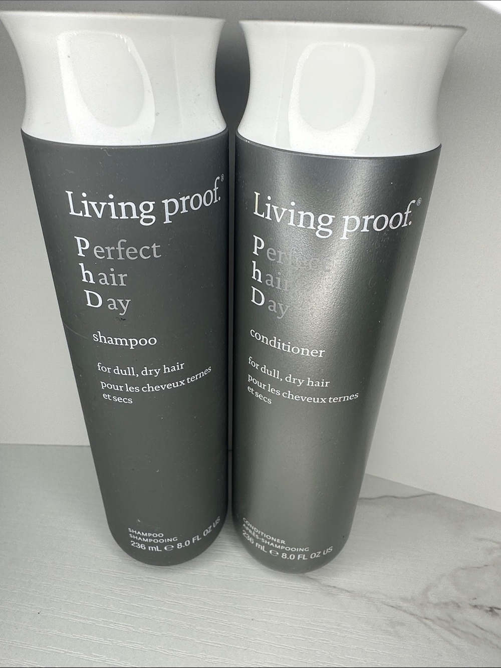 Living Proof Perfect Hair Day Shampoo & Conditioner Set - Gray and White